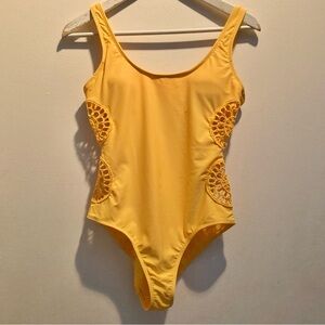 Checky Yellow Swimsuit
